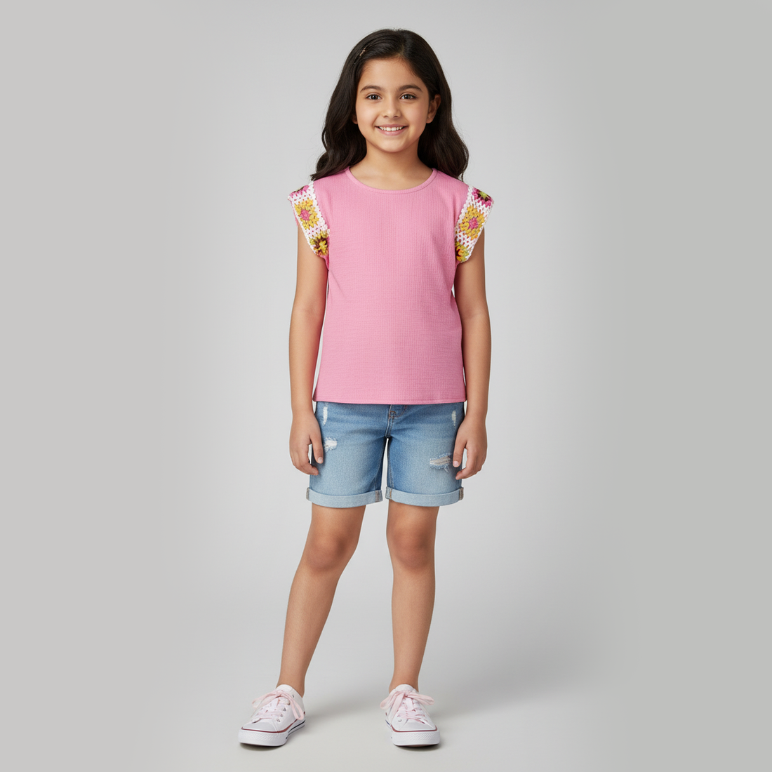 Girls Embroidered Top