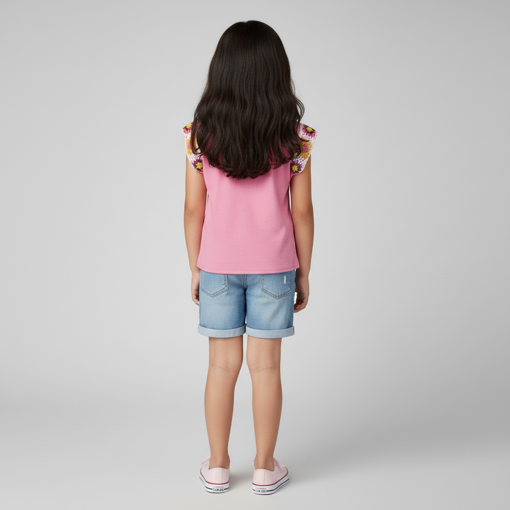 Girls Embroidered Top