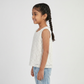 Girls Crew Neck Lace Top