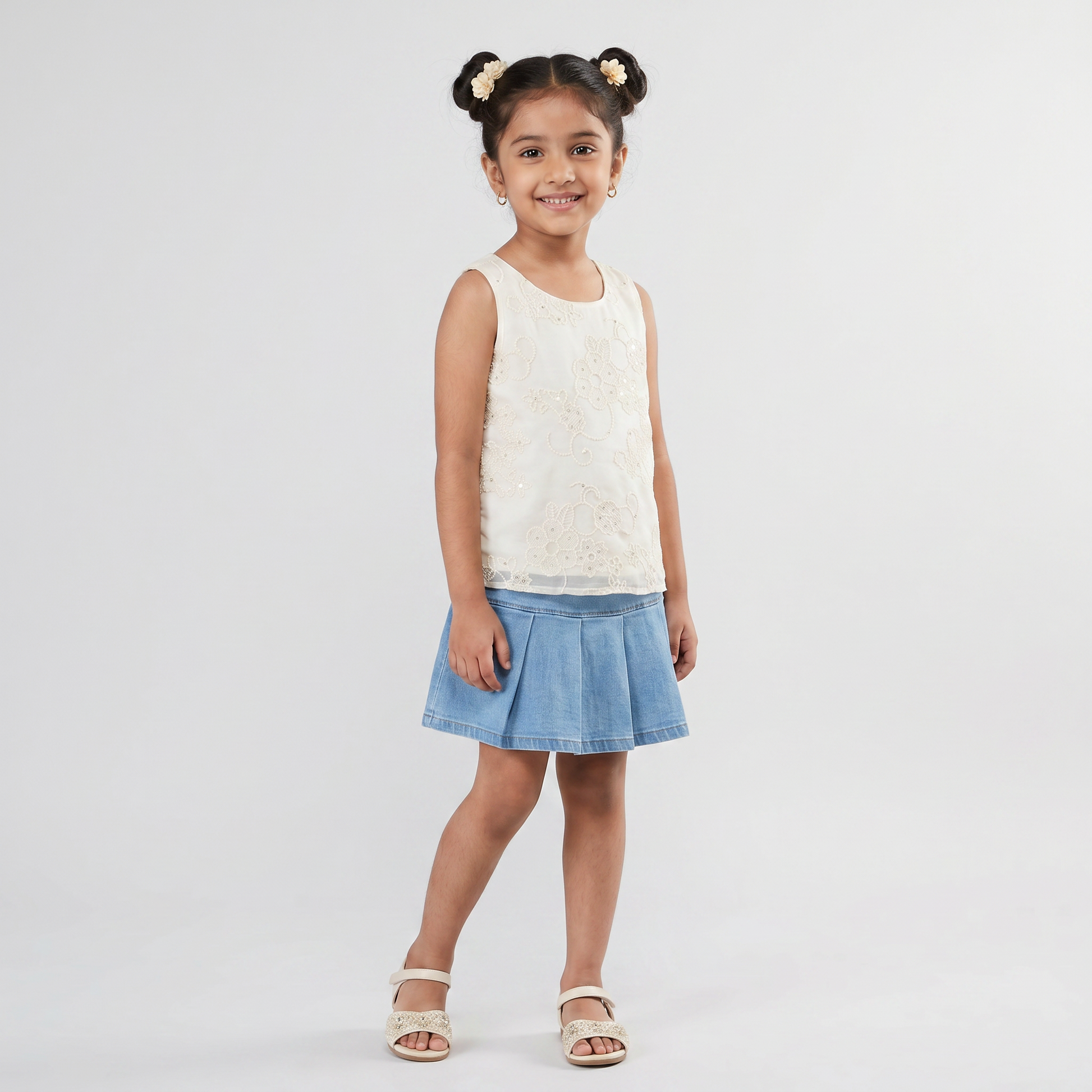 Girls Embroidered Top