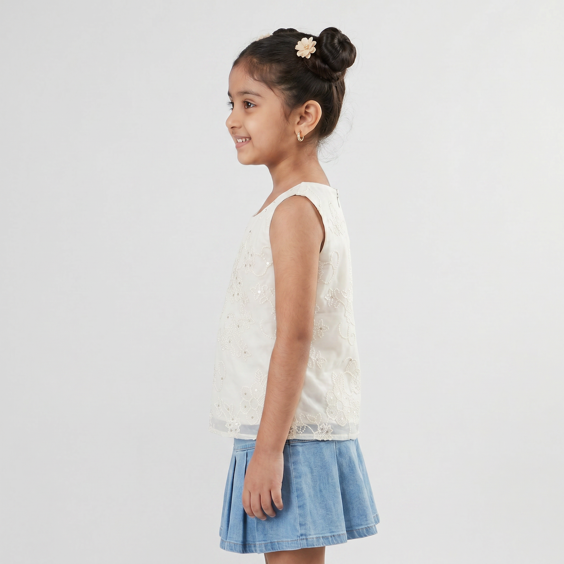 Girls Embroidered Top