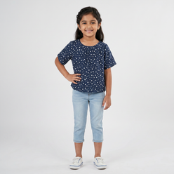 Girls Polka Dot A-Line Top