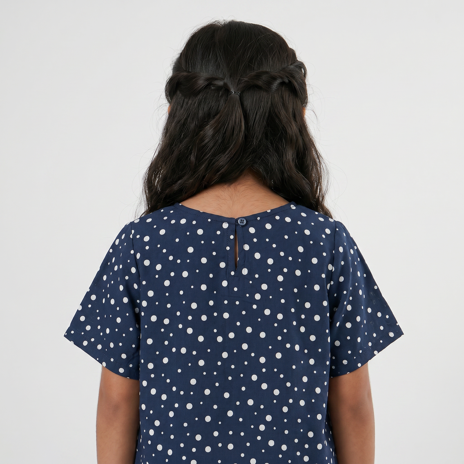 Girls Polka Dot A-Line Top