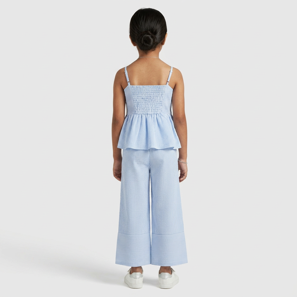 Girls Solid Strappy Top