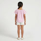 Girls Striped Bow Top