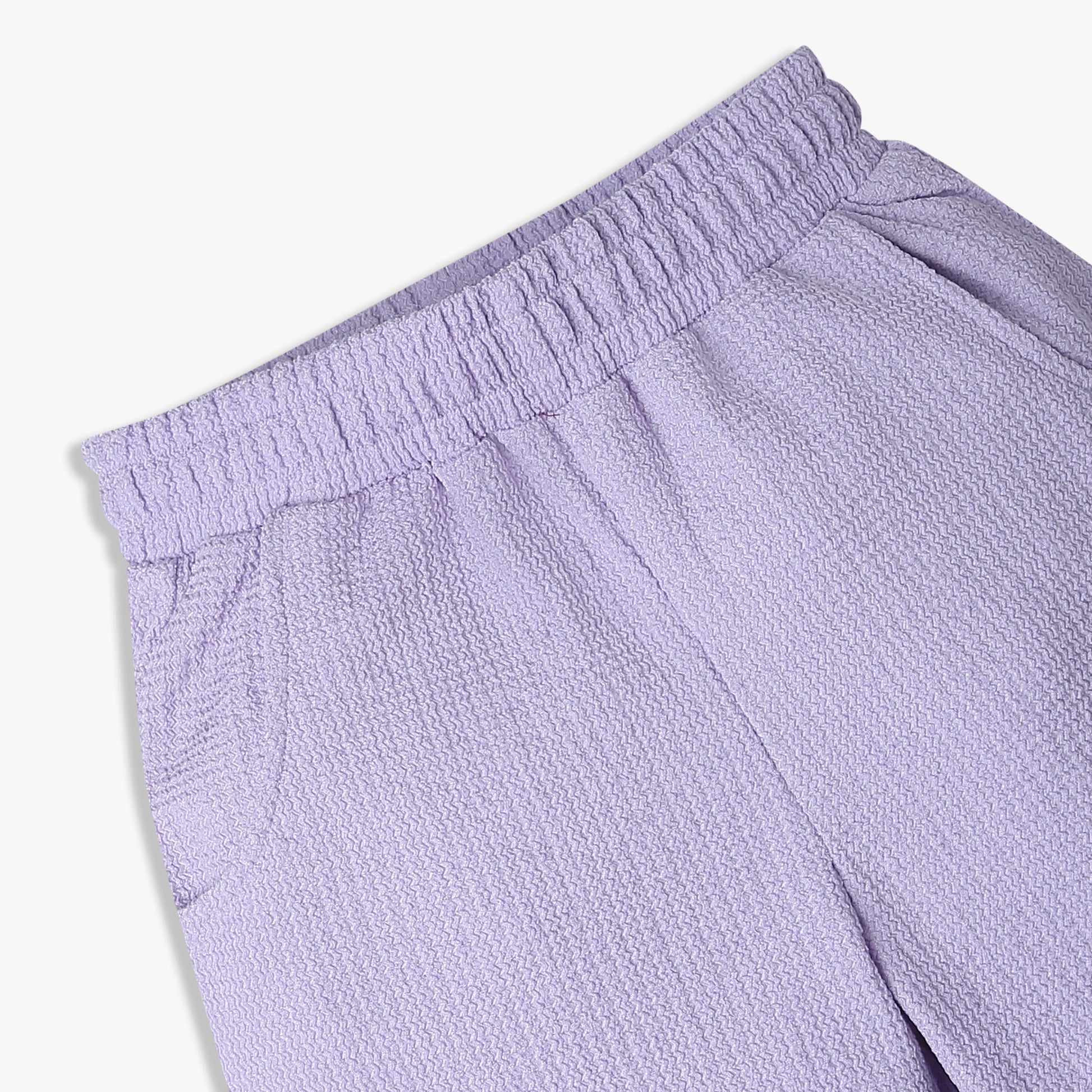 Girls Wide Leg Full Length Solid Mid Rise Trackpants