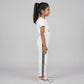 Girls Solid Joggers with Side Tape and Zipper