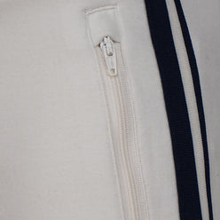 Girls Solid Joggers with Side Tape and Zipper