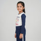 Girls Solid Joggers with Side Tape and Zipper