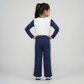 Girls Solid Joggers with Side Tape and Zipper