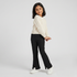 Girls Rib Trackpant With Hem Slit
