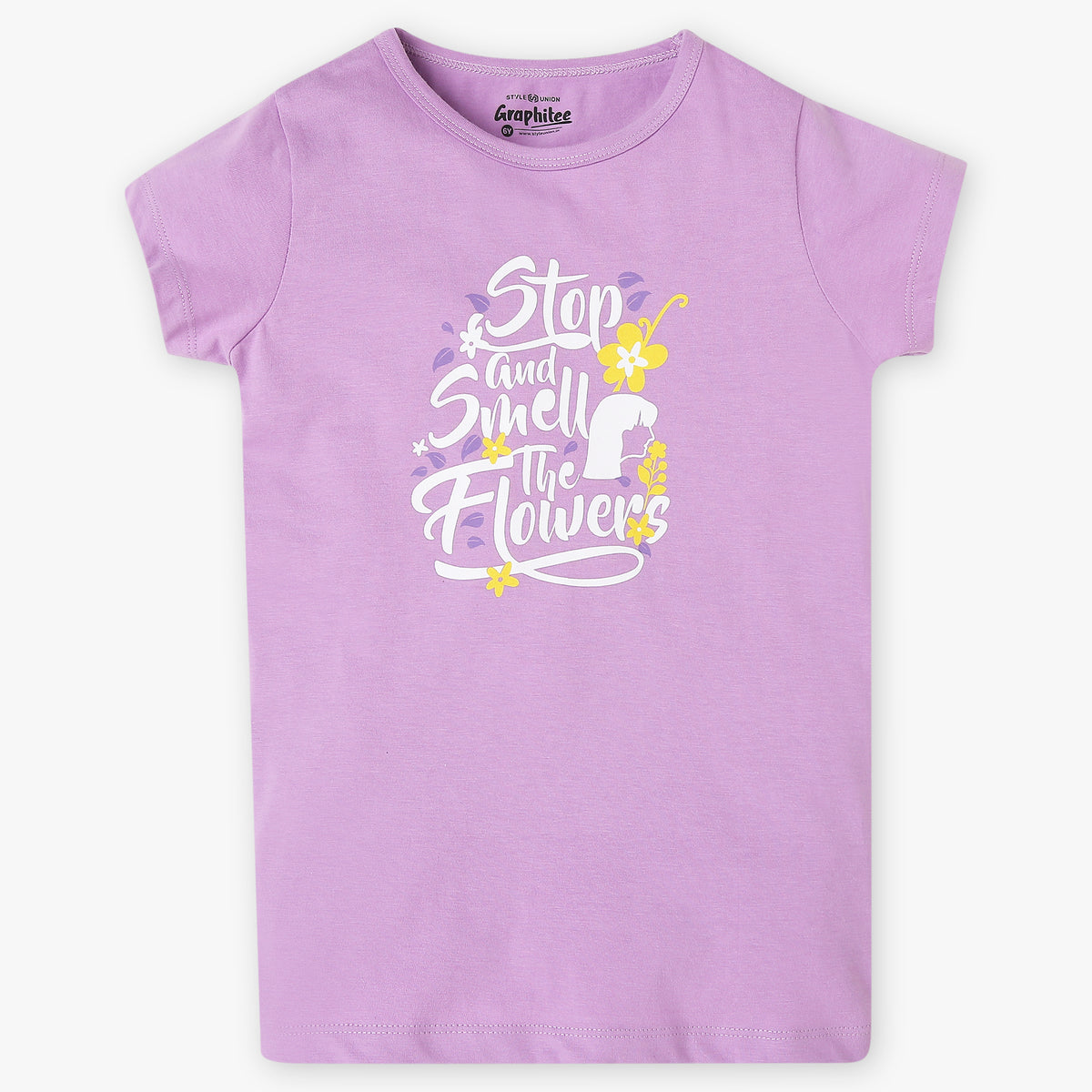 Girls Regular Fit Graphic T-Shirt