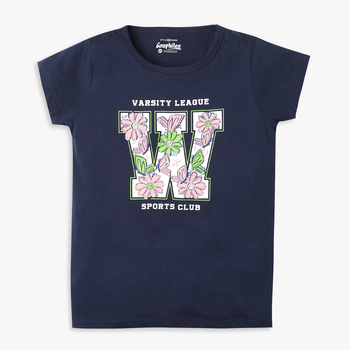 Girls Regular Fit Graphic T-Shirt