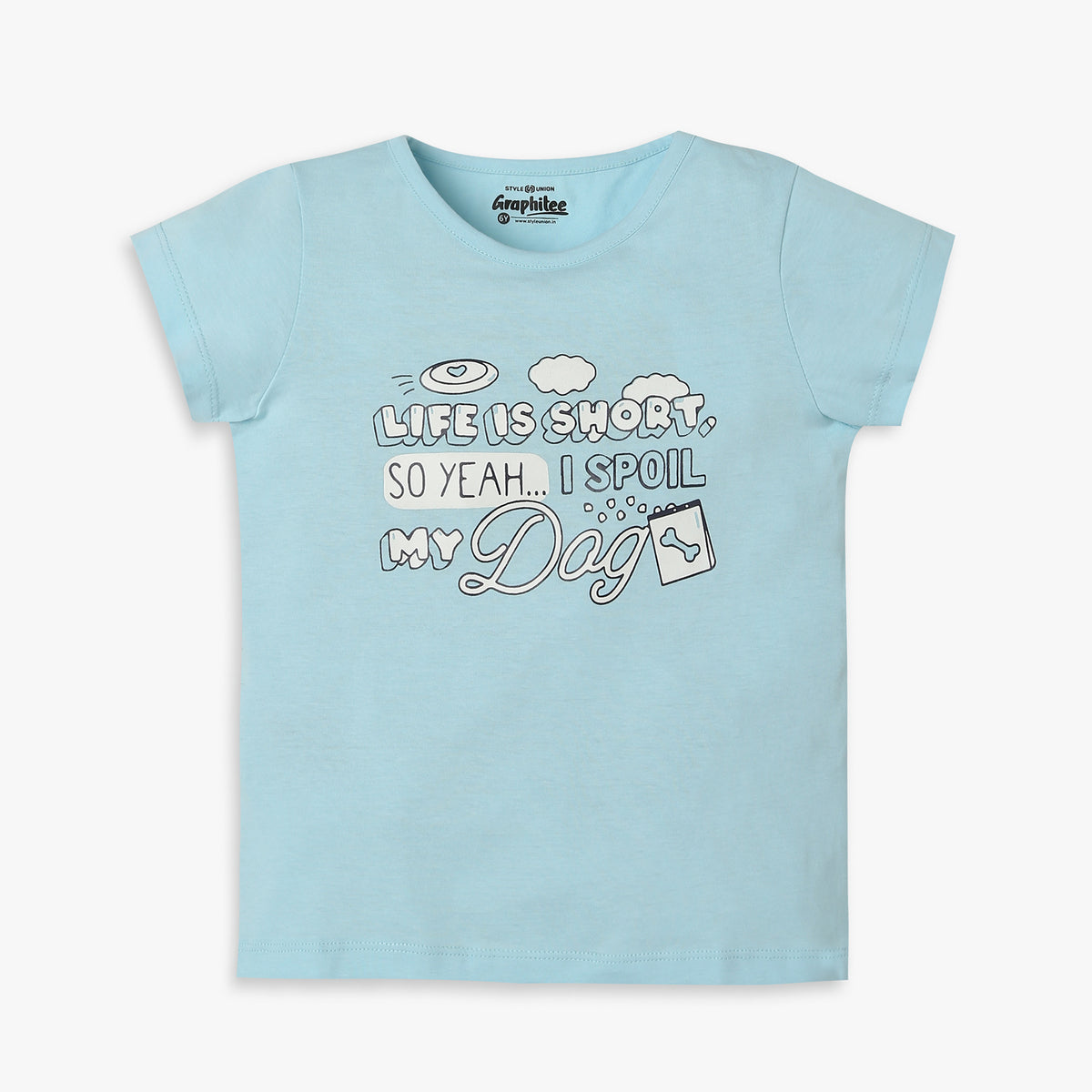 Girls Regular Fit Printed T-Shirt