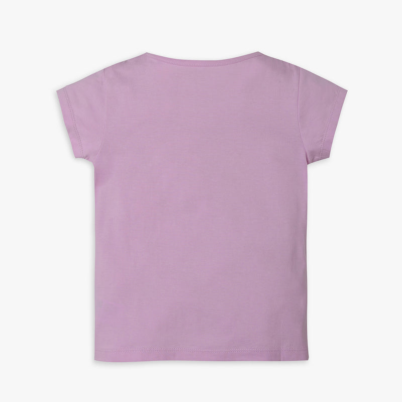 Girls Regular Fit Solid T-Shirt