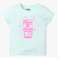 Girls Regular Fit Graphic Crew Neck T-Shirt