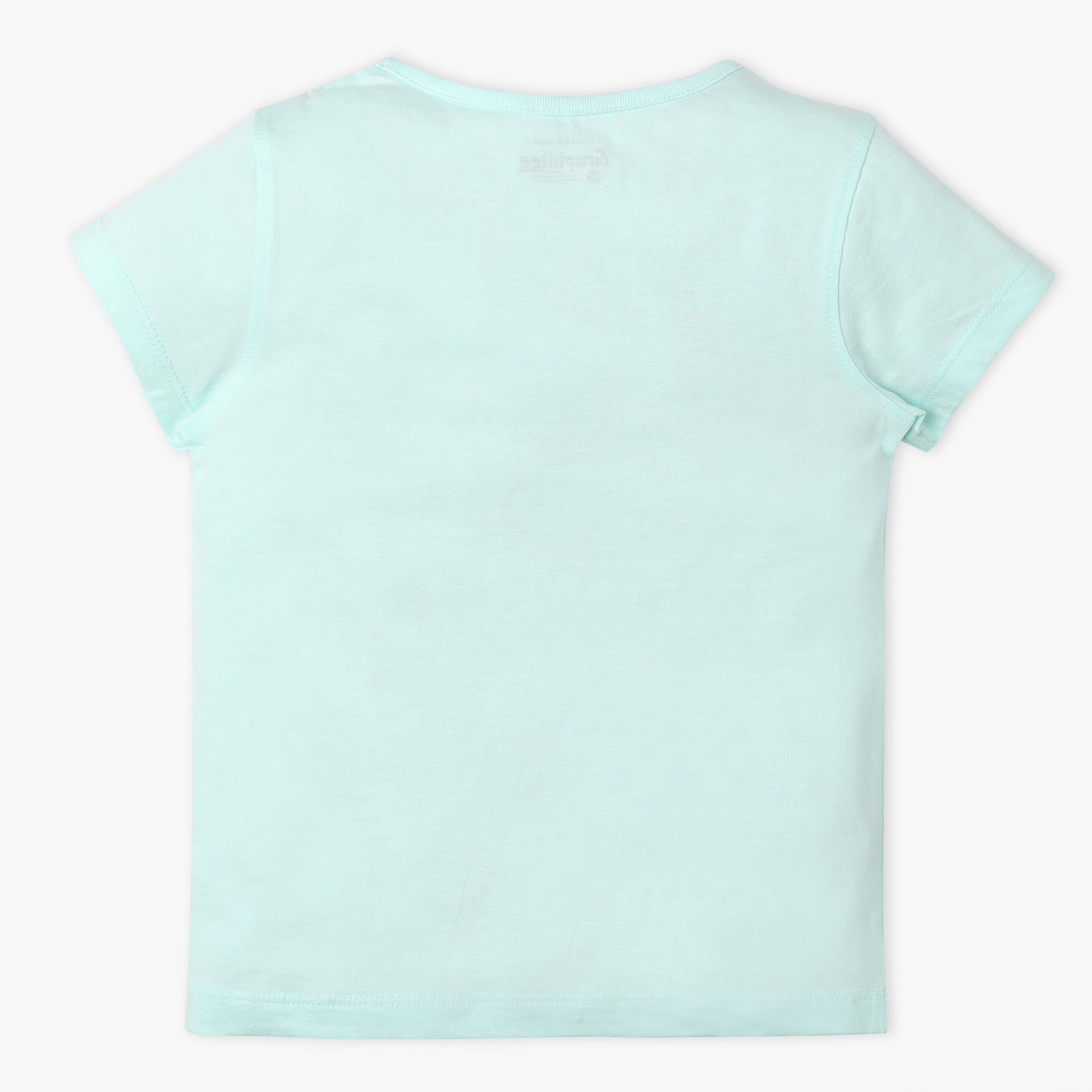 Girls Regular Fit Graphic Crew Neck T-Shirt