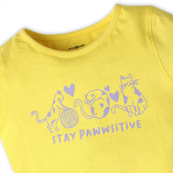 Girls Crew Neck Fun Playtime Graphic T-Shirt