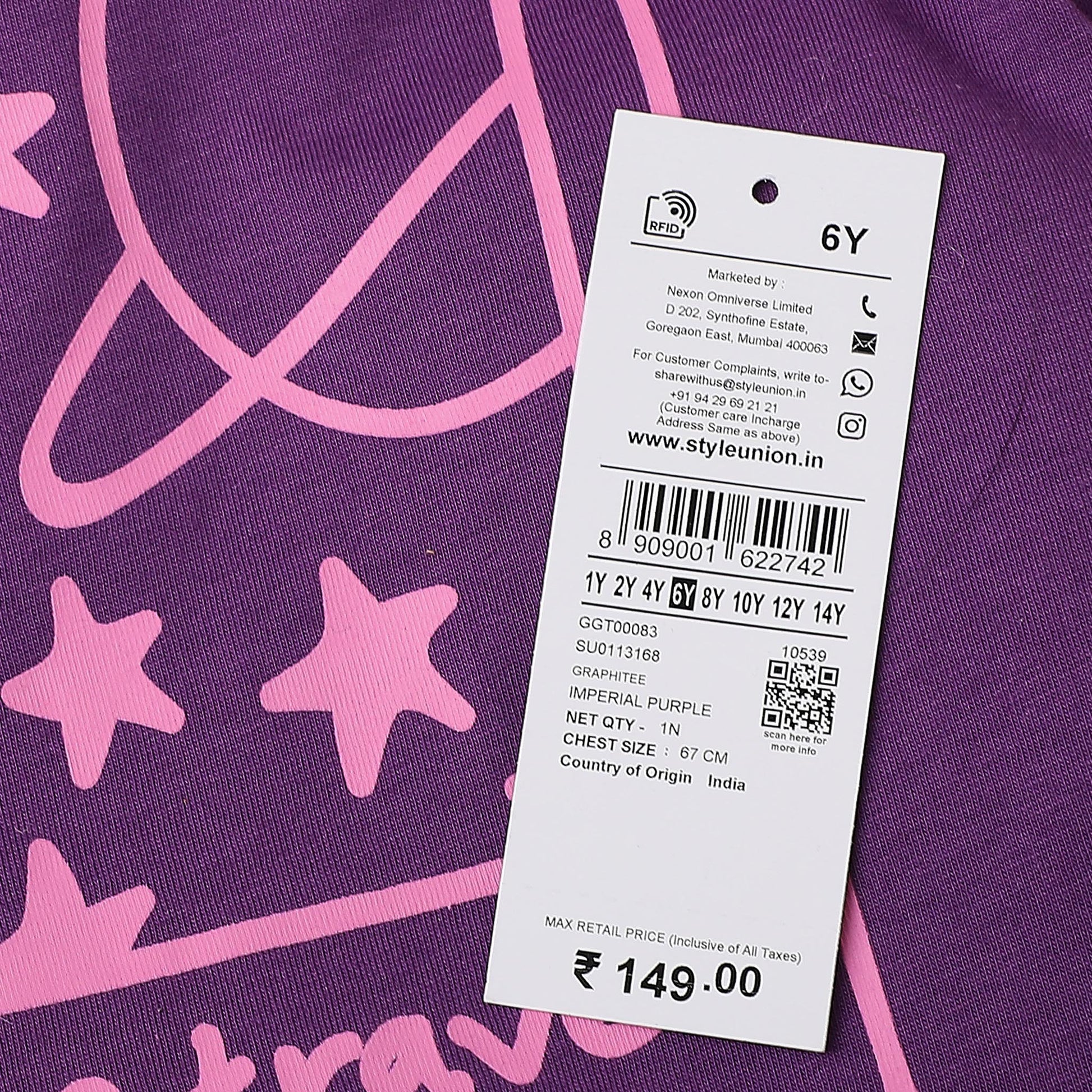 Girls Crew Neck Fun Playtime Graphic T-Shirt