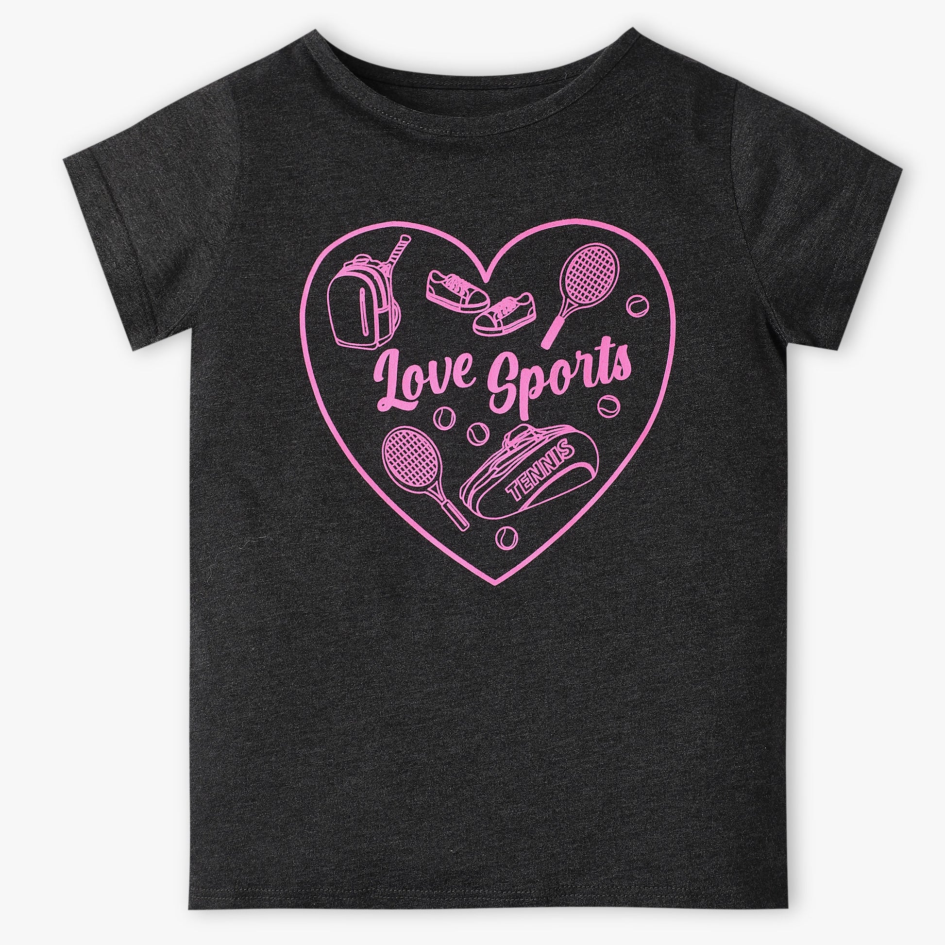 Girls Crew Neck Fun Playtime Graphic T-Shirt