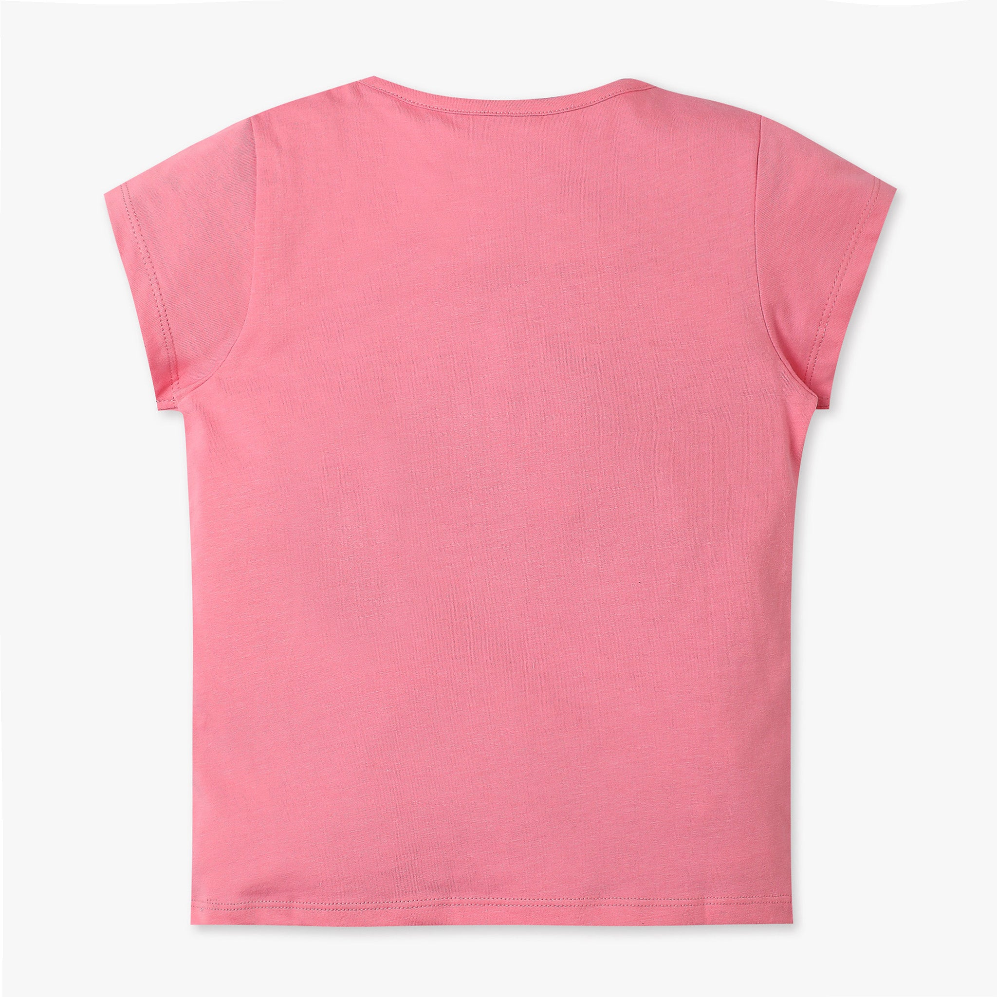 Girls Regular Fit Graphic Crew Neck T-Shirt