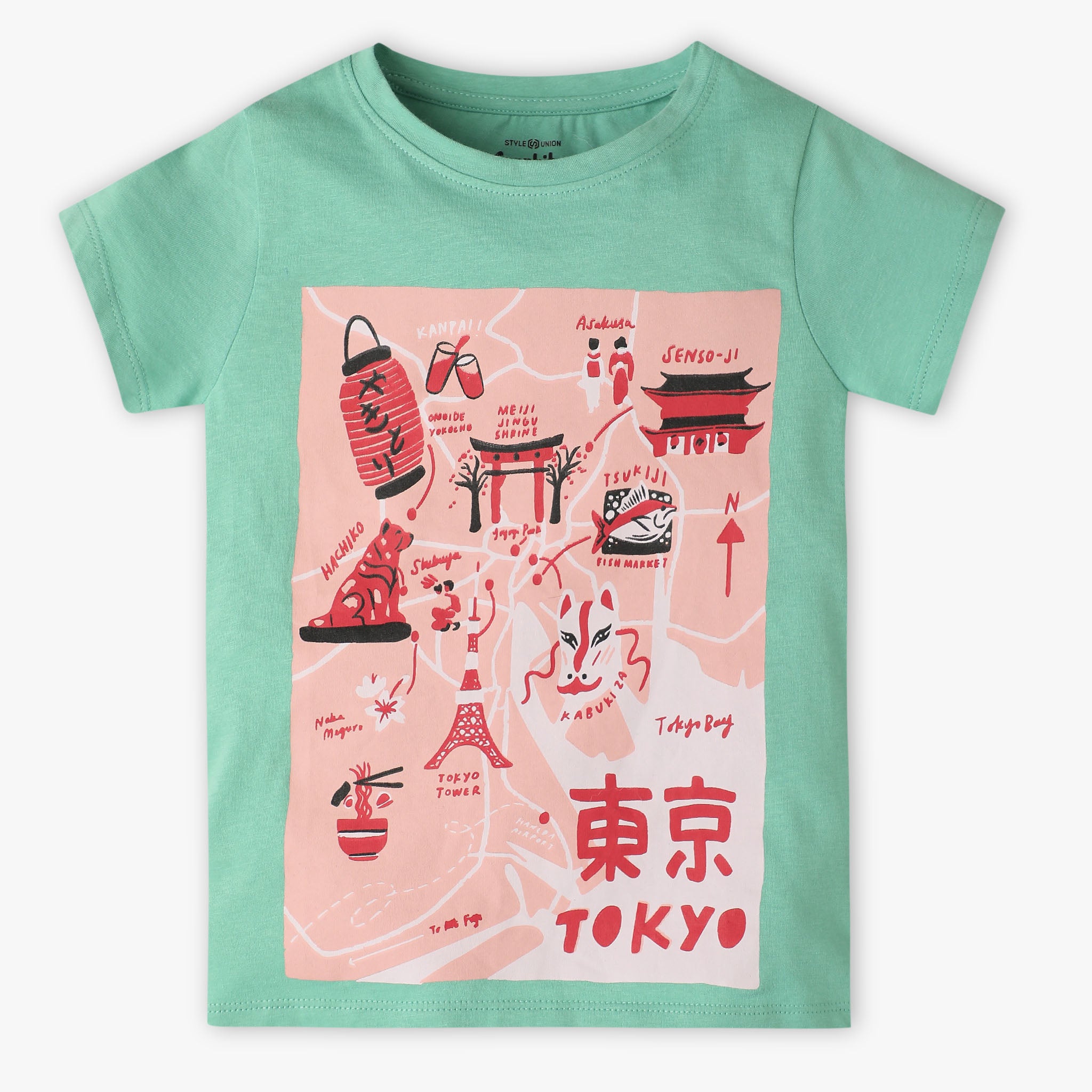 Girls Crew Neck Fun Playtime Graphic T-Shirt