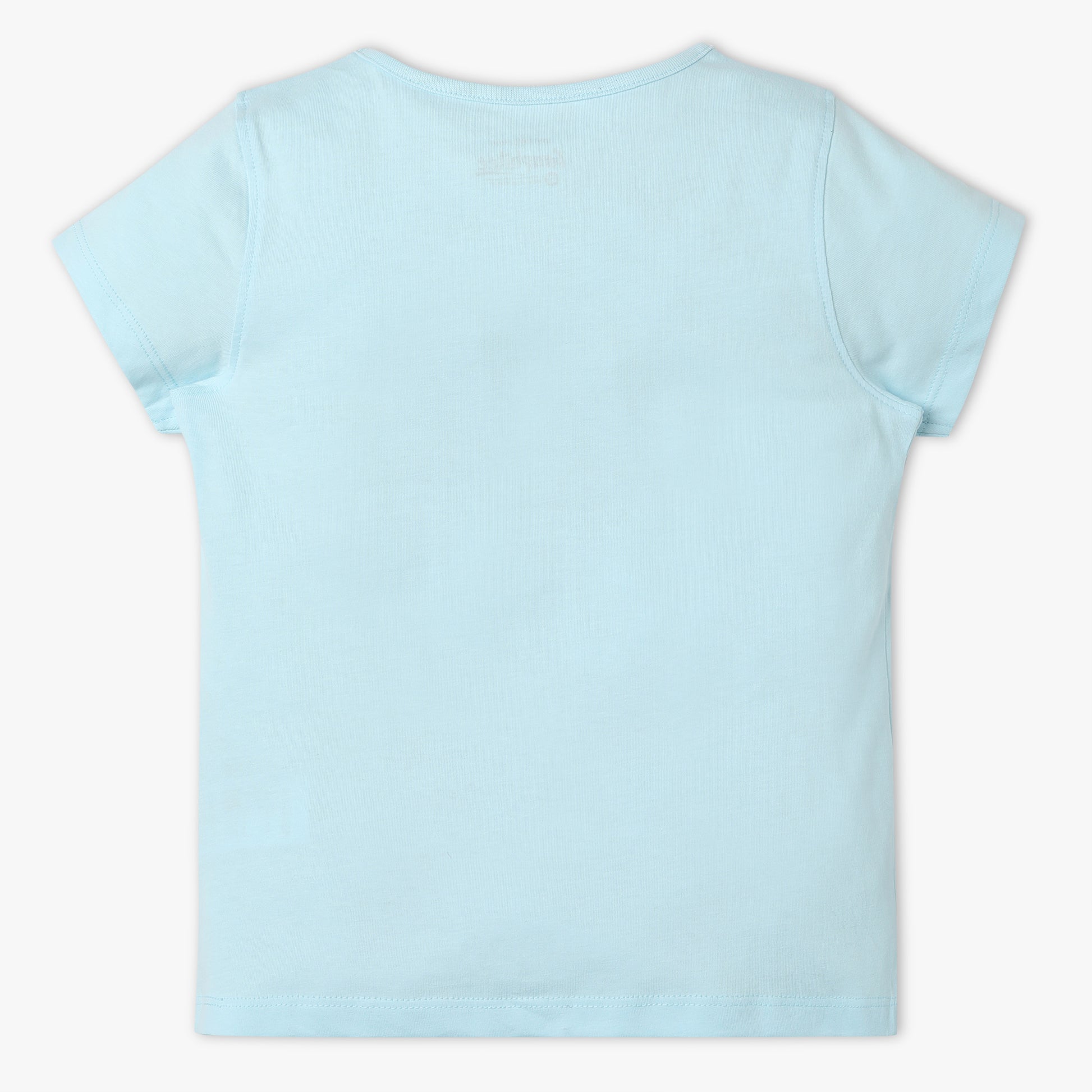 Girls Regular Fit Graphic Crew Neck T-Shirt