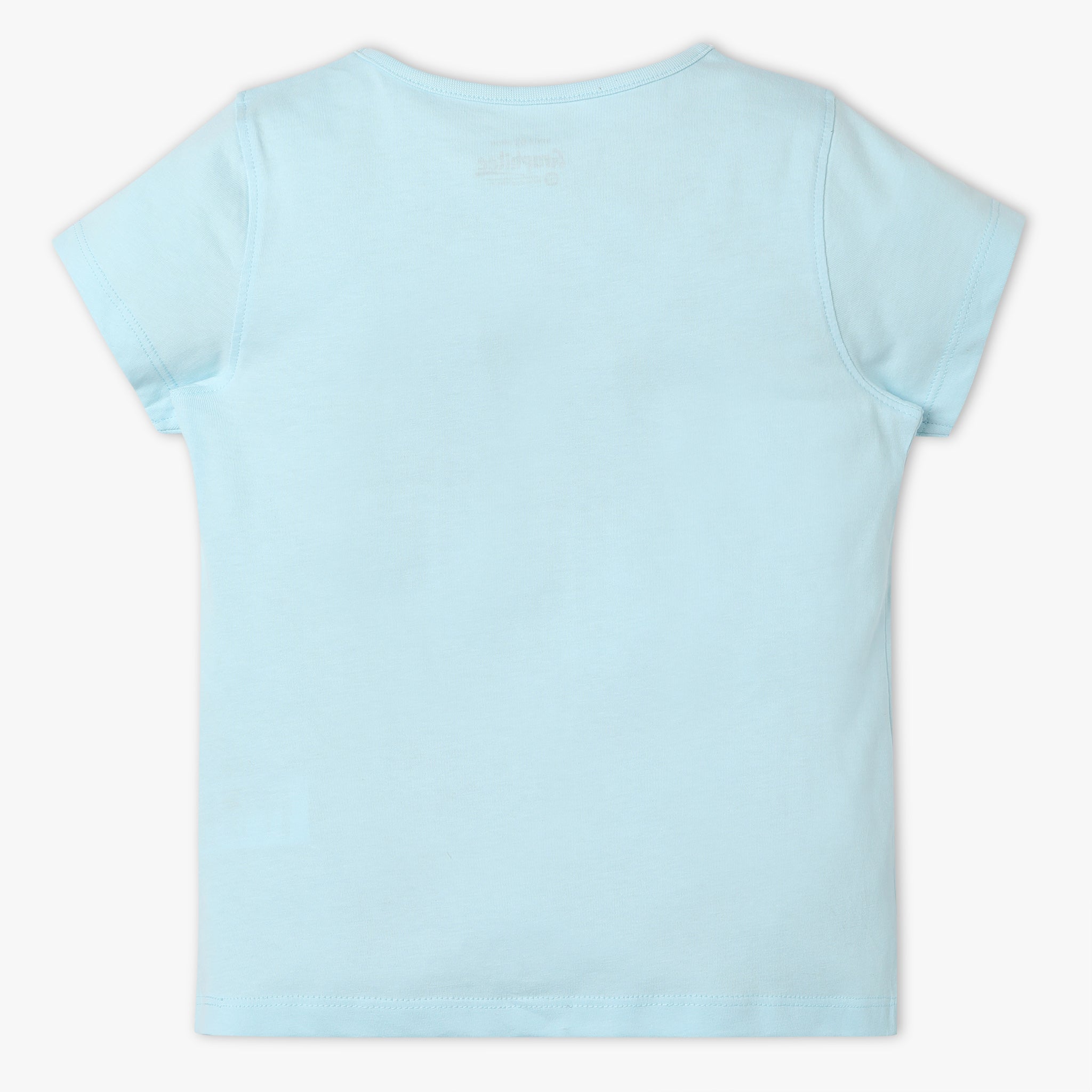 Girls Regular Fit Graphic Crew Neck T-Shirt