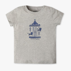 Girls Regular Fit Graphic Crew Neck T-Shirt