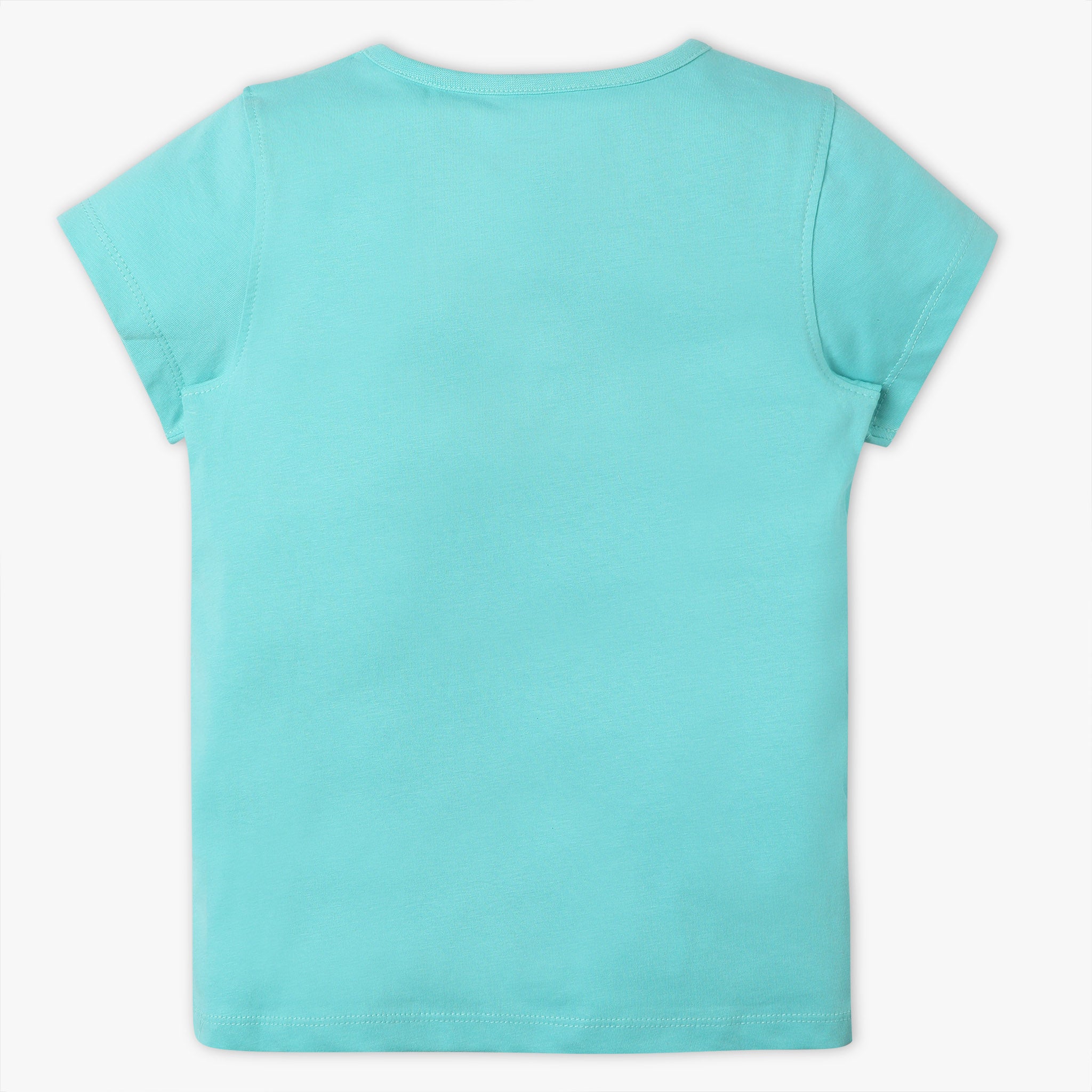 Girls Regular Fit Graphic Crew Neck T-Shirt