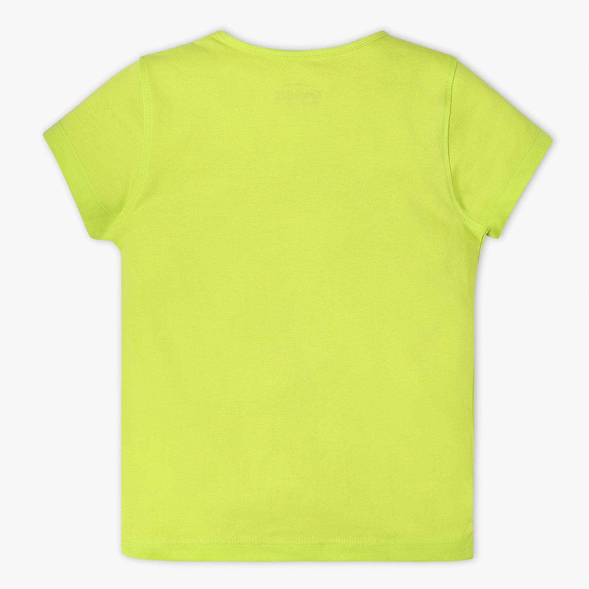 Girls Regular Fit Graphic Crew Neck T-Shirt