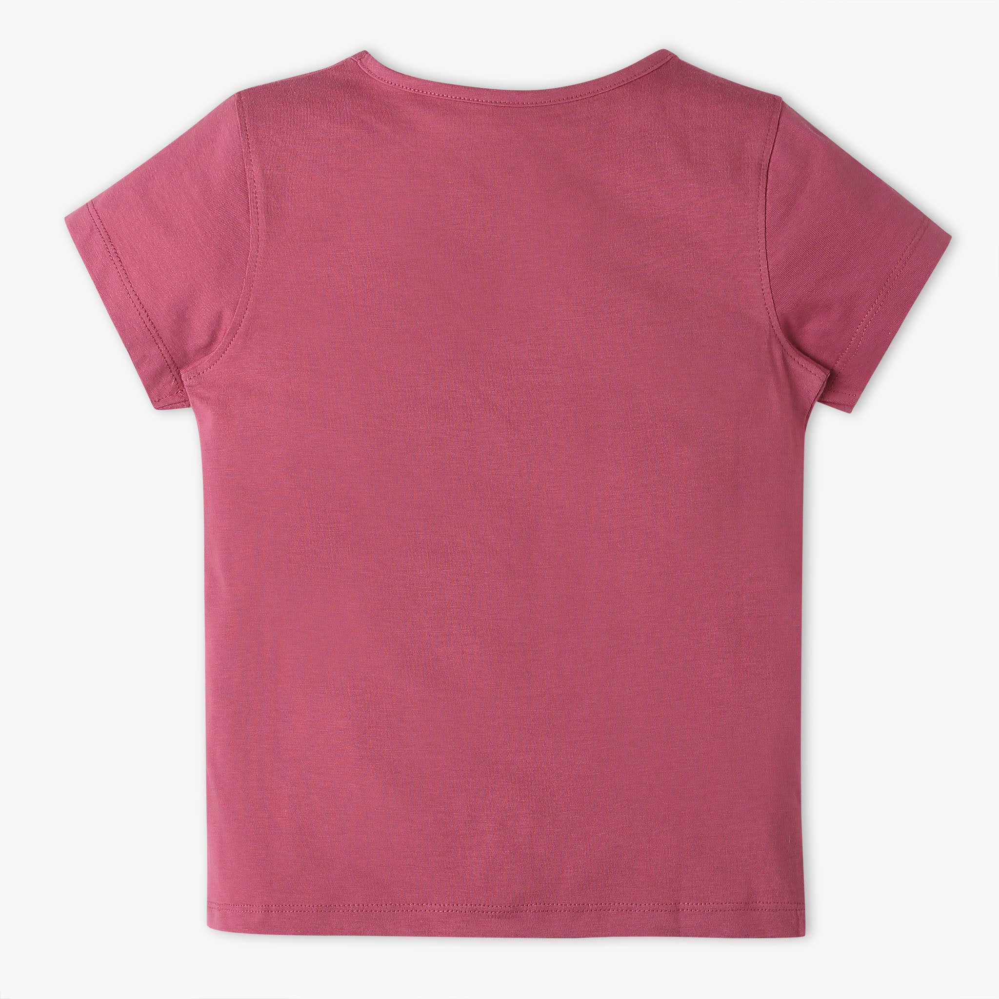 Girls Regular Fit Graphic Crew Neck T-Shirt