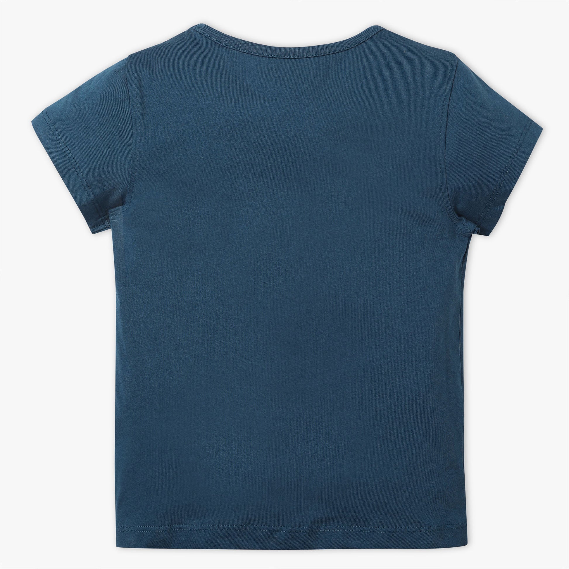 Girls Regular Fit Graphic Crew Neck T-Shirt