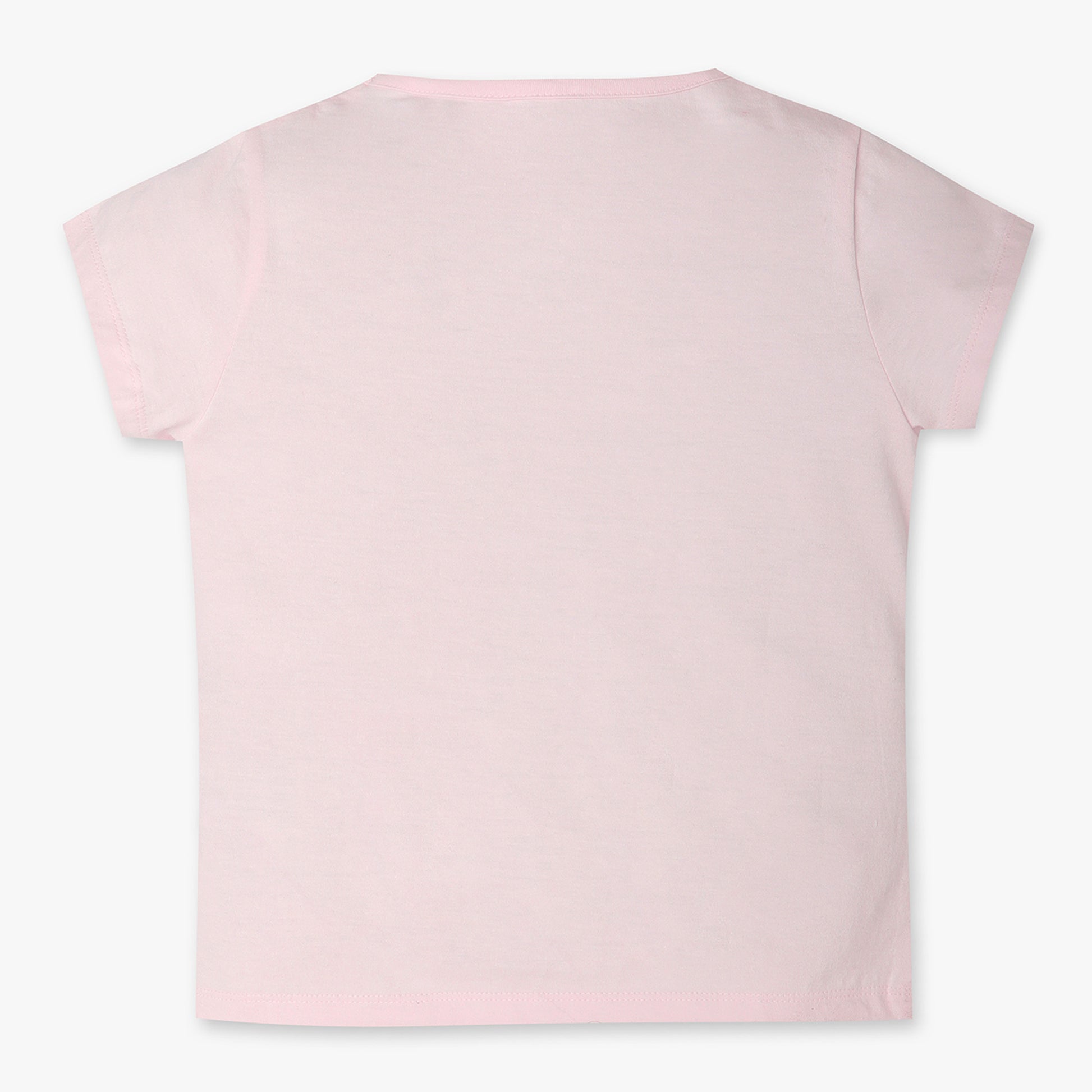 Girls Regular Fit Graphic Crew Neck T-Shirt