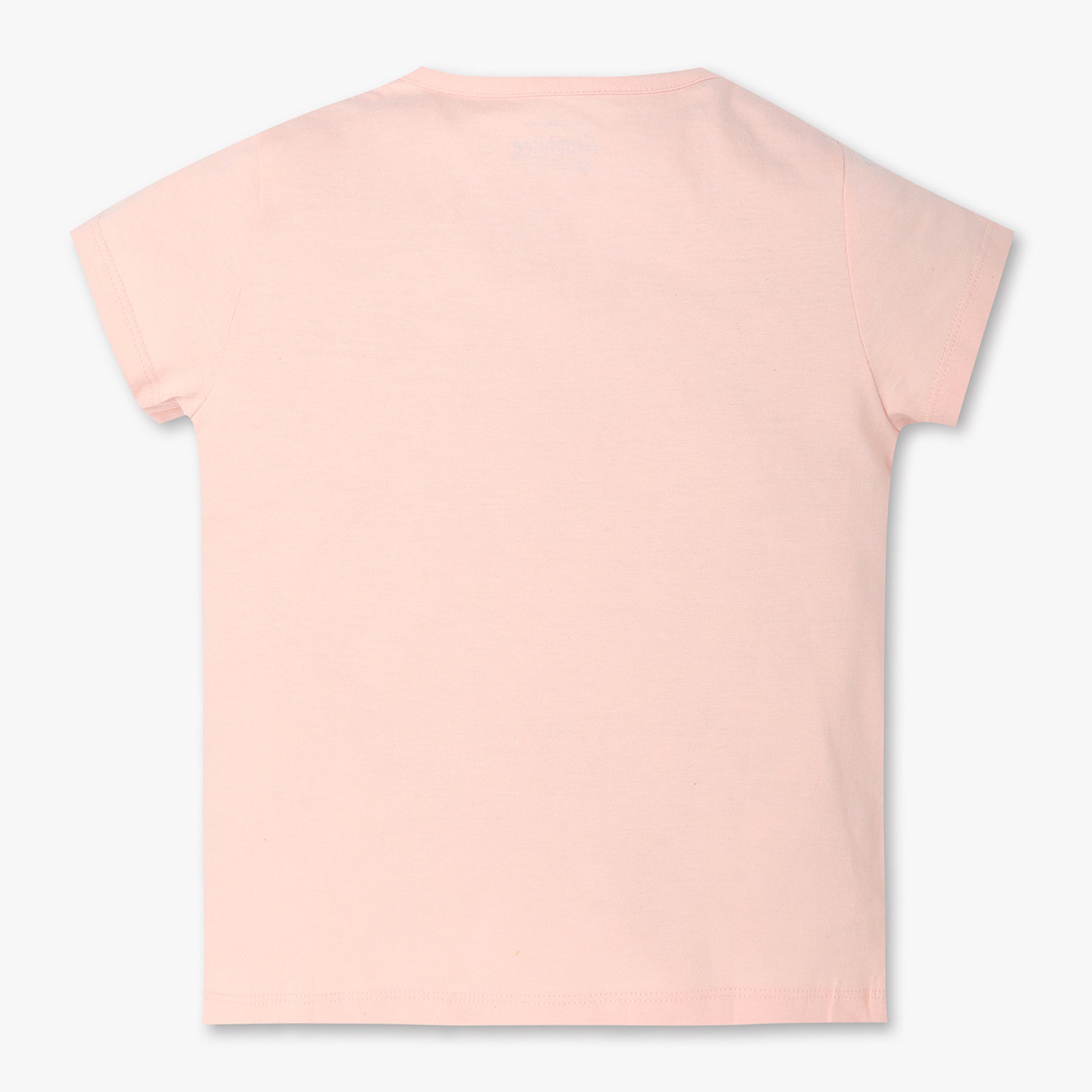 Girls Regular Fit Graphic Crew Neck T-Shirt