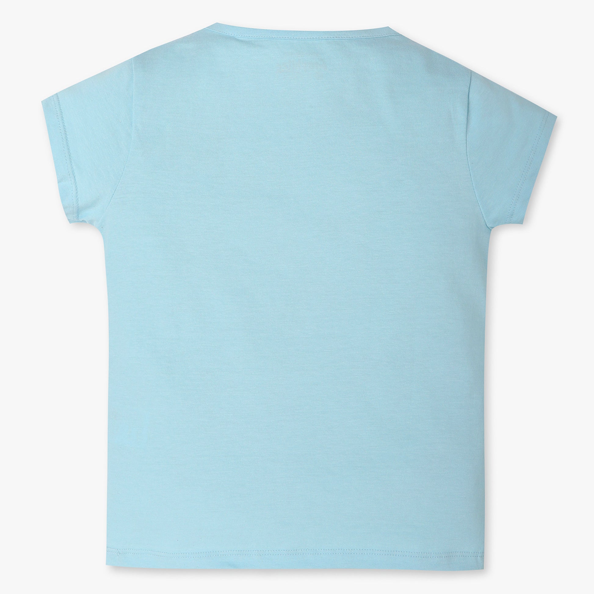 Girls Regular Fit Graphic Crew Neck T-Shirt