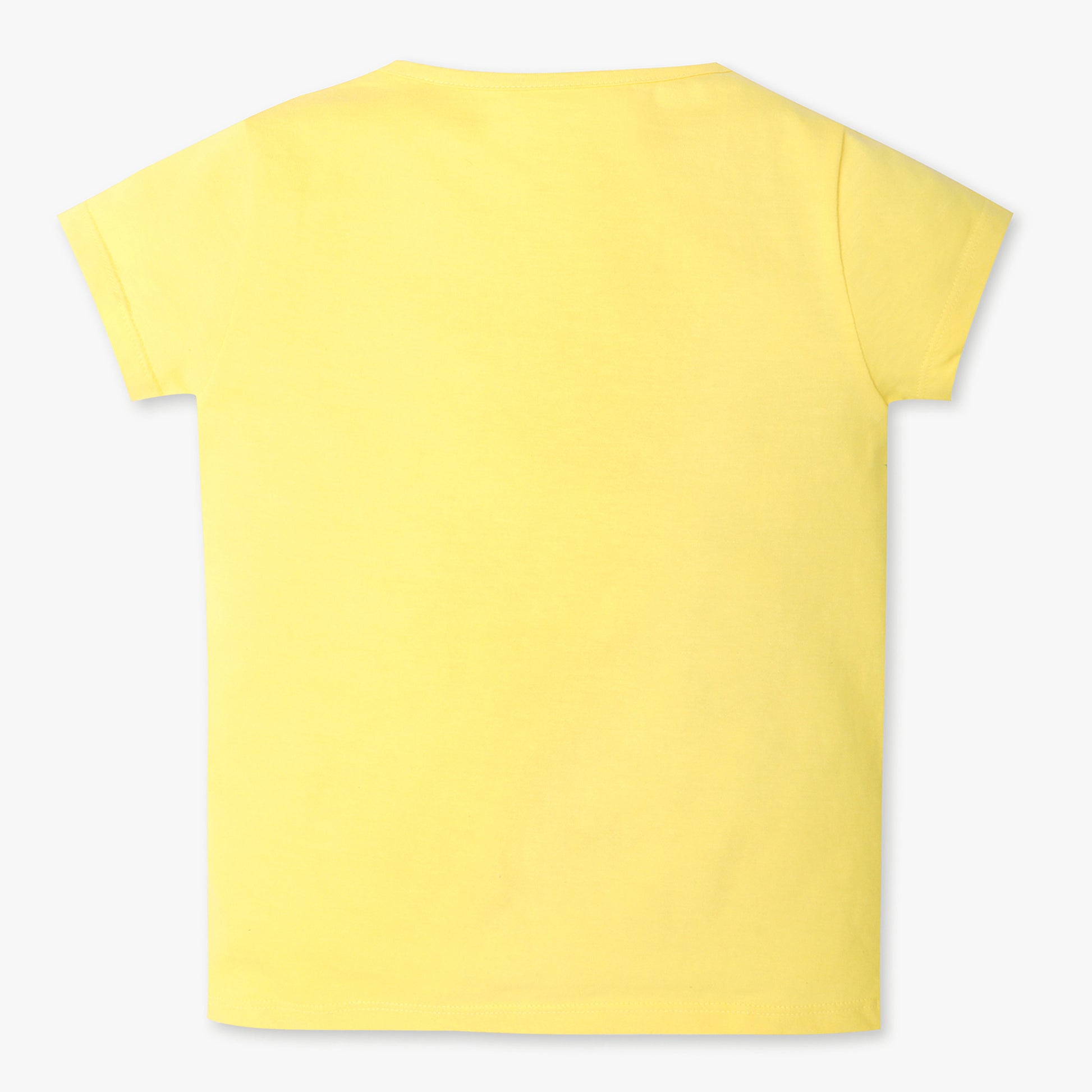 Girls Regular Fit Graphic Crew Neck T-Shirt