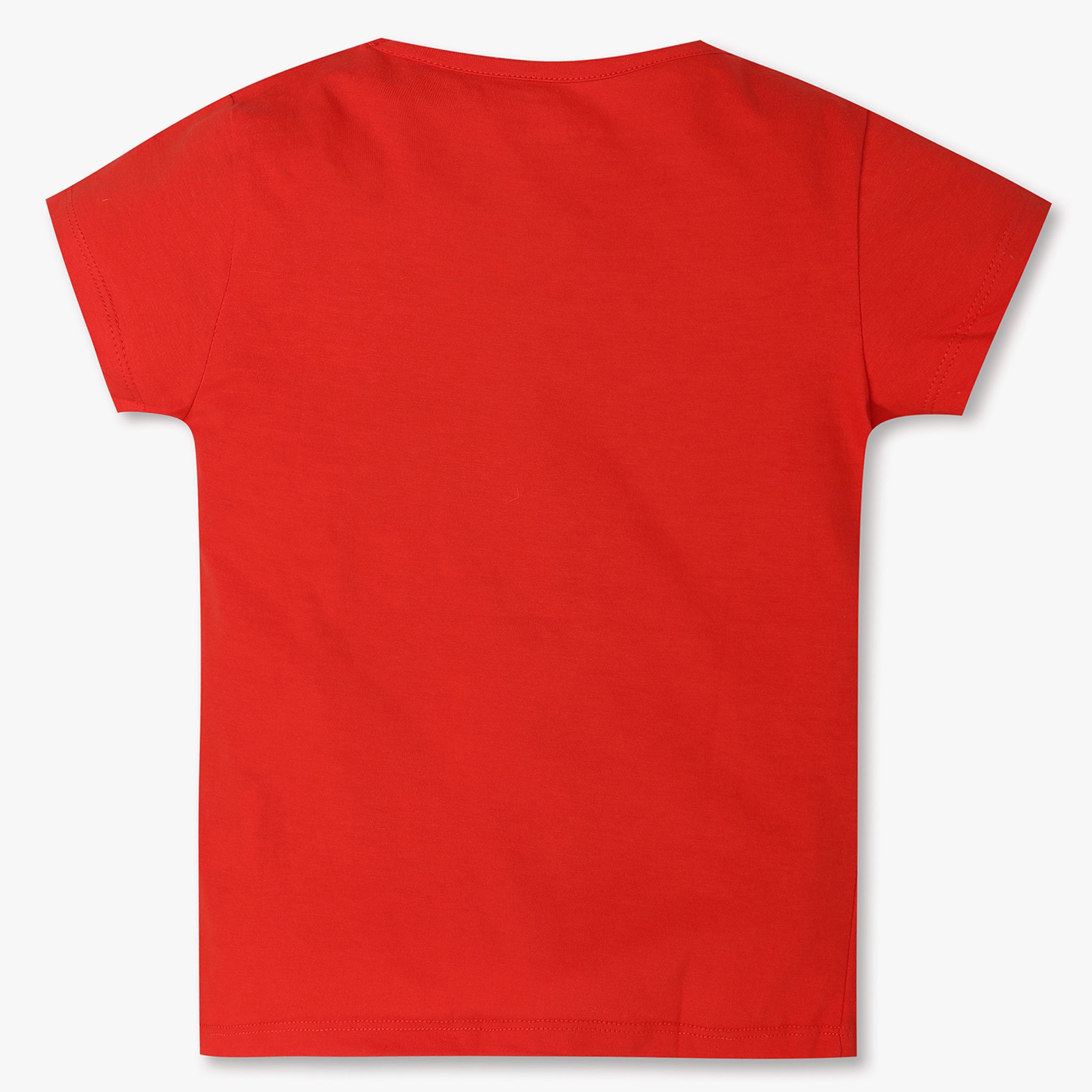 Girls Regular Fit Graphic Crew Neck T-Shirt