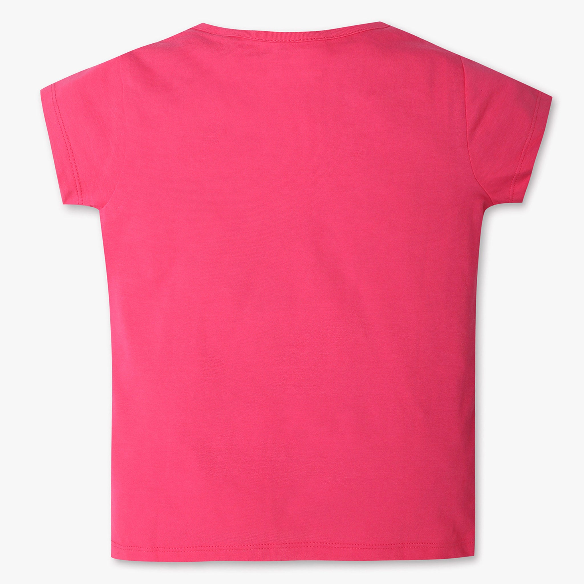 Girls Regular Fit Graphic Crew Neck T-Shirt