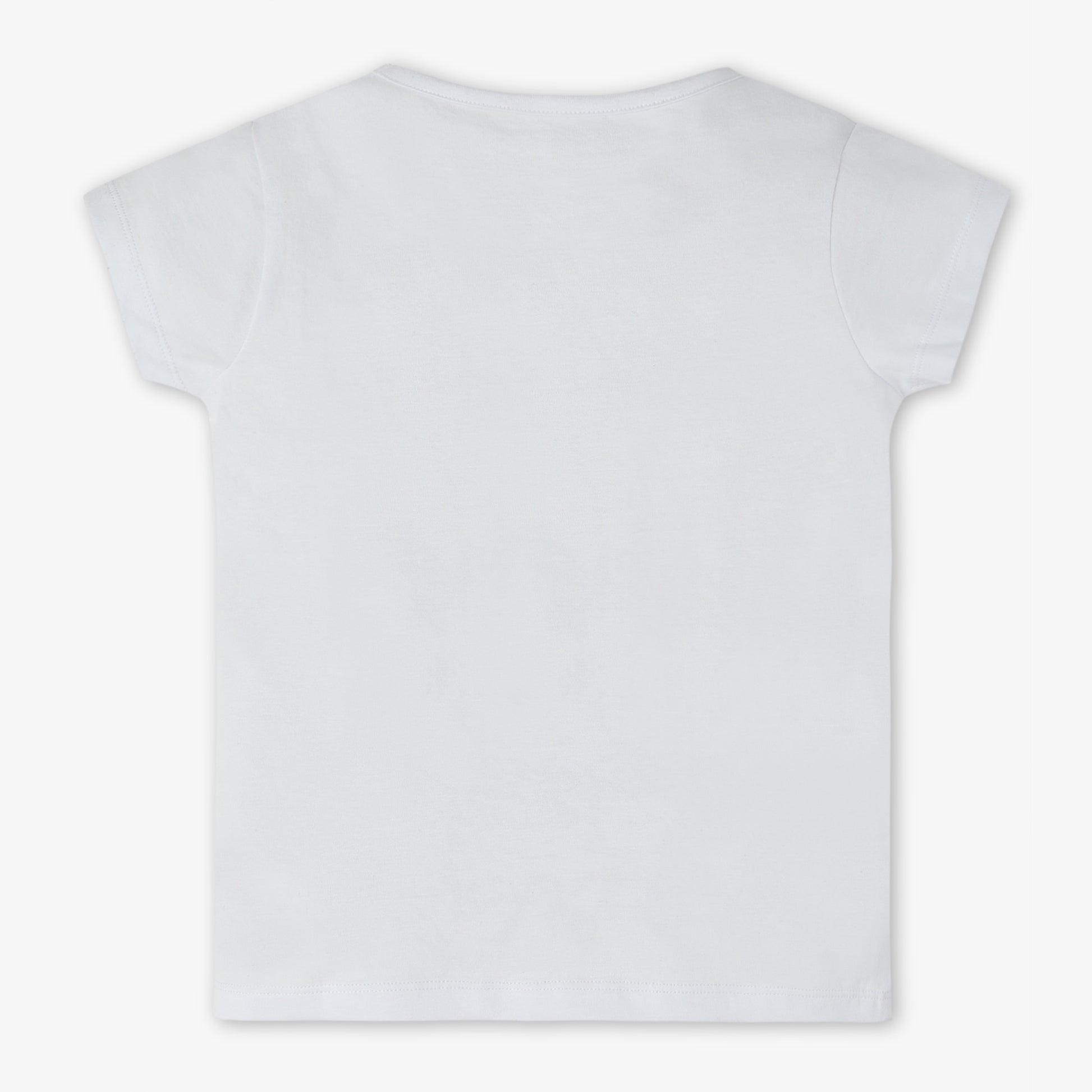 Girls Regular Fit Graphic Crew Neck Short Sleeve T-Shirt