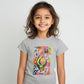 Girls Printed Cotton Graphitee