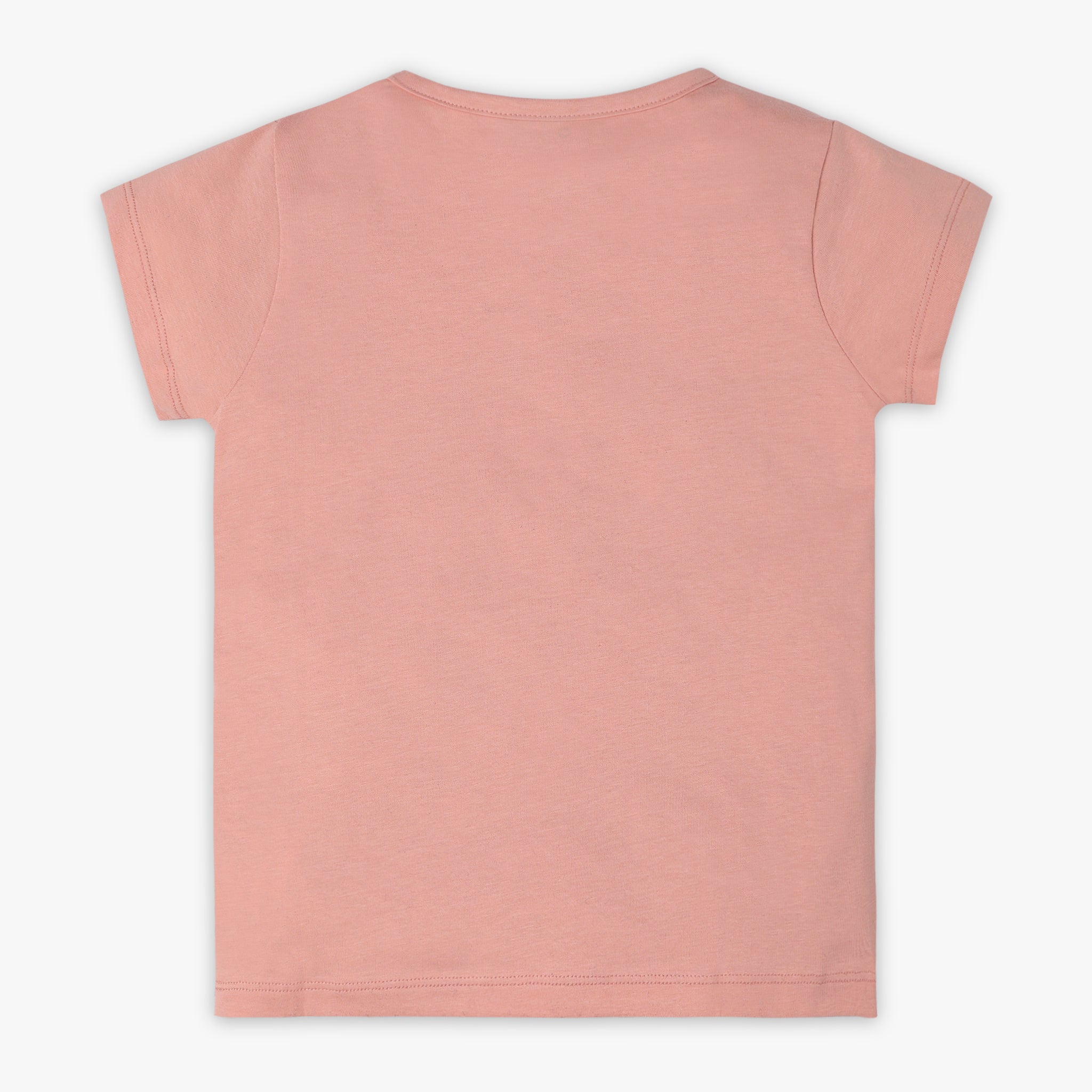 Girls Regular Fit Graphic Crew Neck Short Sleeve T-Shirt