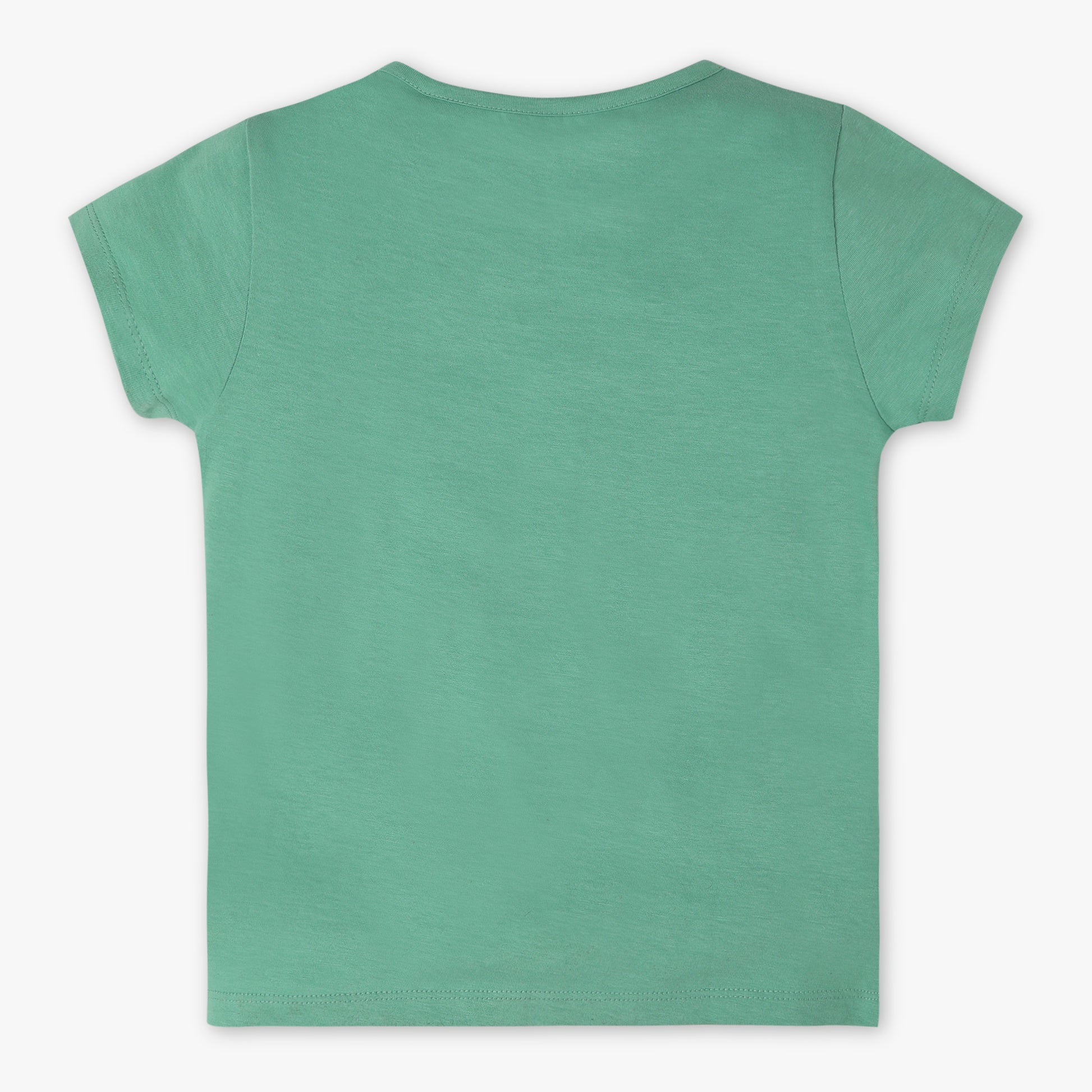 Girls Regular Fit Graphic Crew Neck Short Sleeve T-Shirt