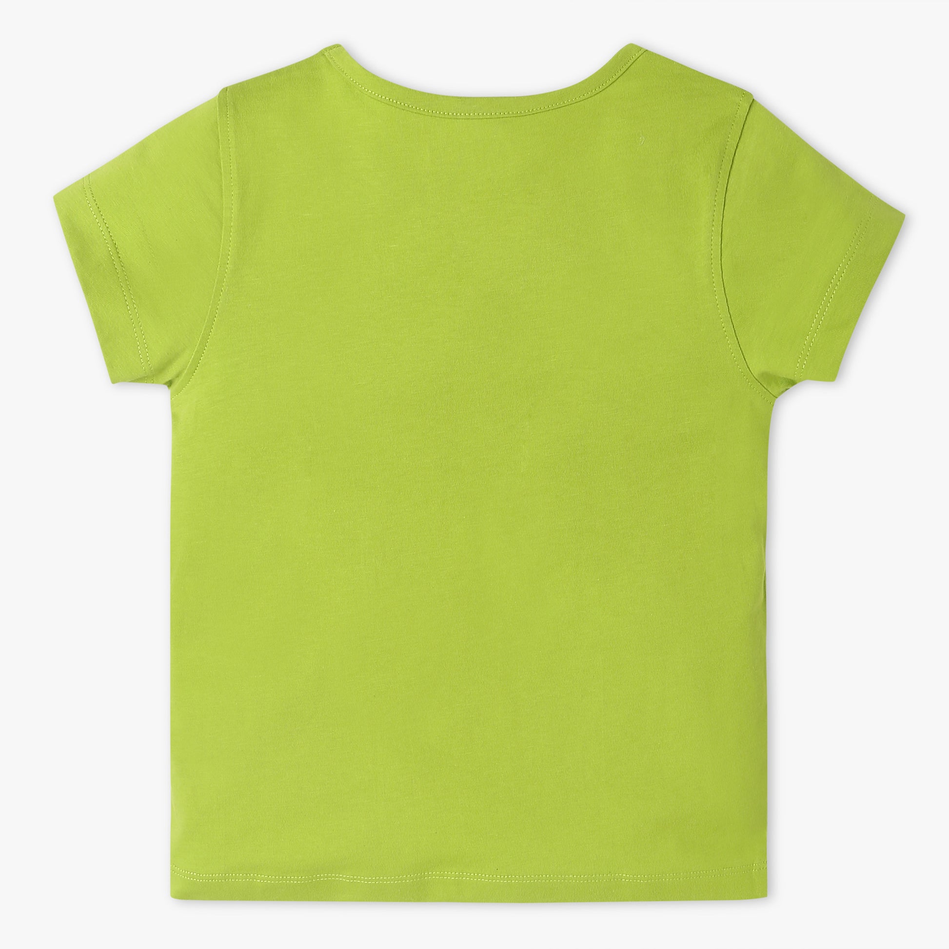 Girls Crew Neck "Fun Playtime Graphic T-Shirt | Basic Crew Neck Body with Half Sleeve | Regular Fit And Length | Breathable & Absorbent 100% Cotton Single Jersey Fabric"