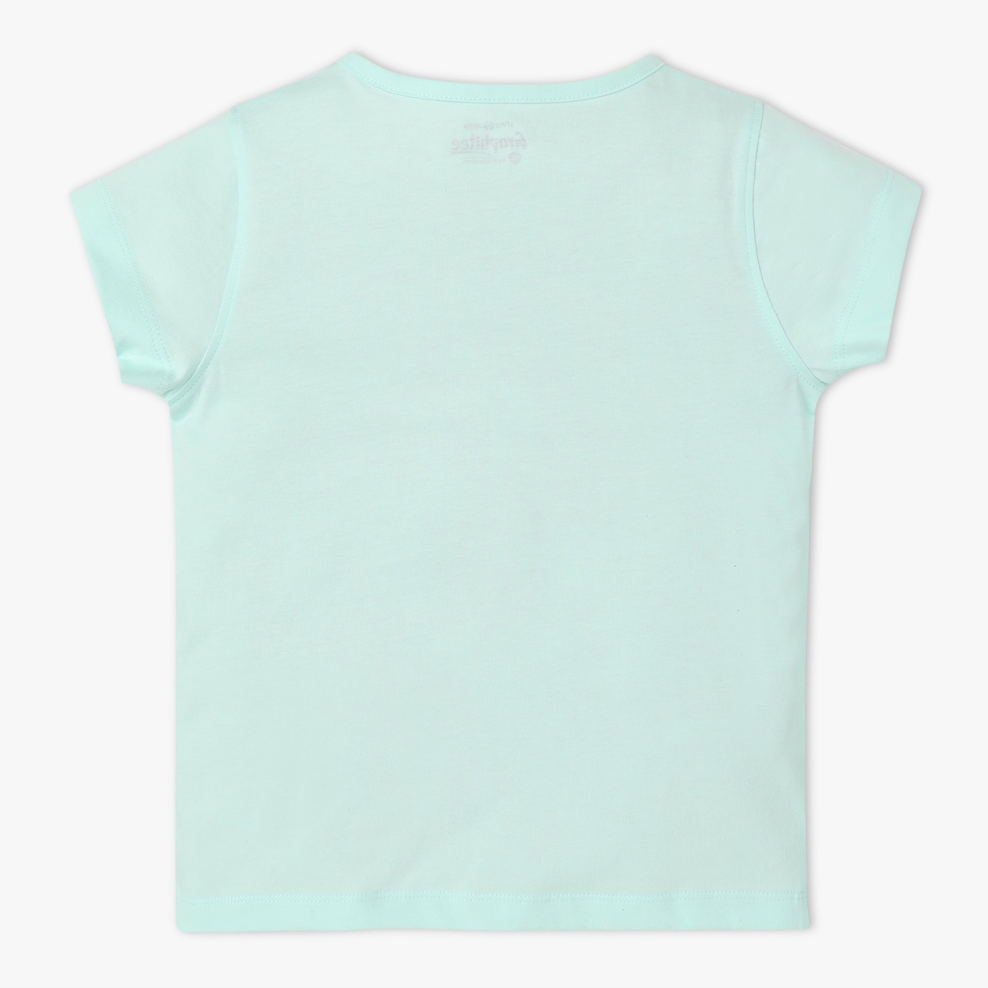 Girls Regular Fit Graphic Crew Neck Short Sleeve T-Shirt