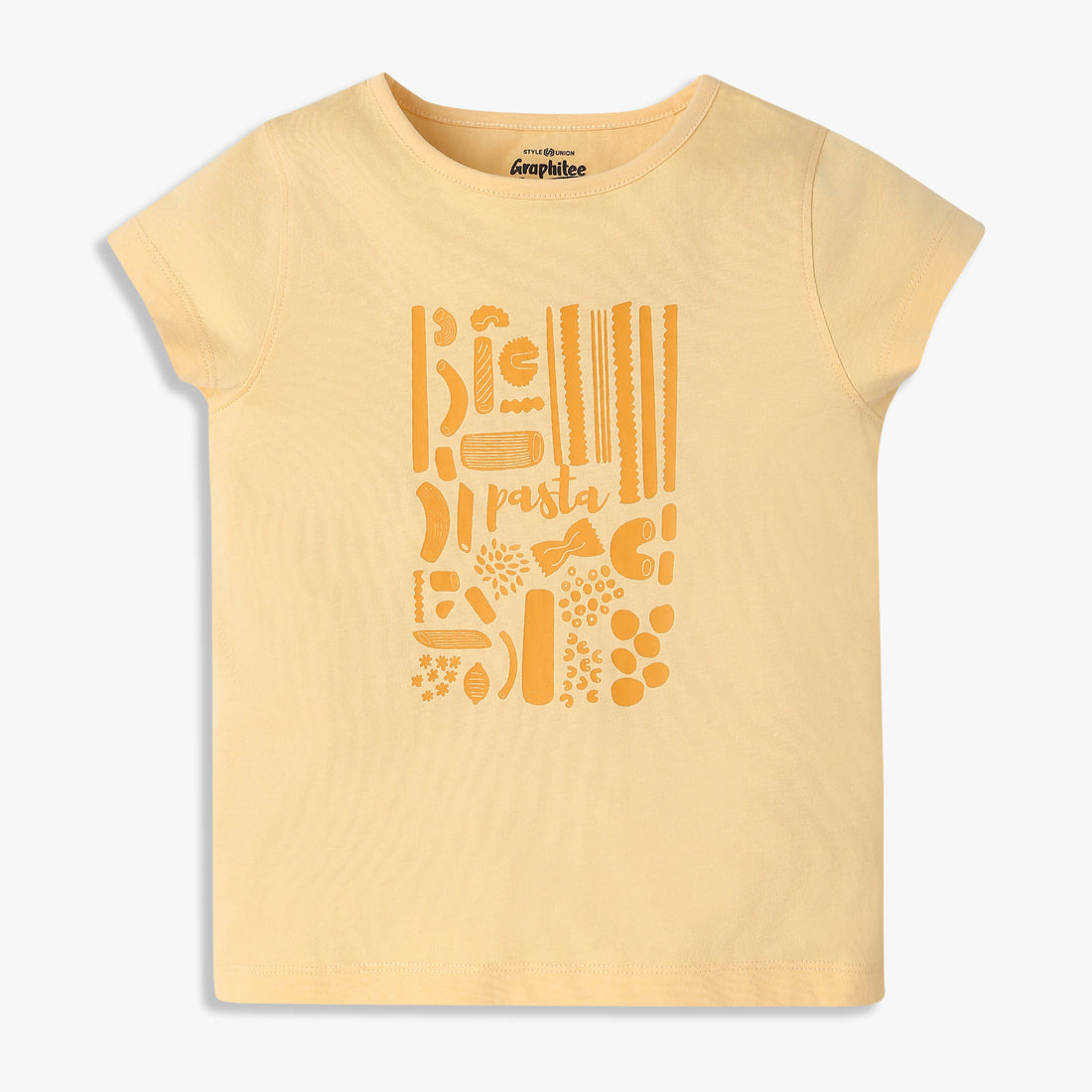 Girls Regular Fit Graphic Crew Neck T-Shirt