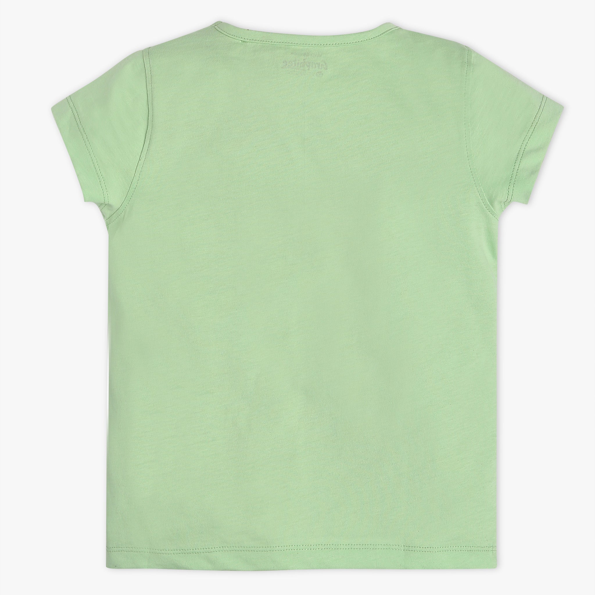 Girls Regular Fit Graphic Crew Neck Short Sleeve T-Shirt