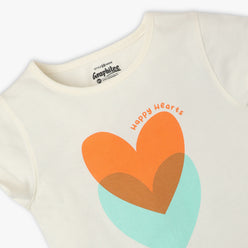 Girls Regular Fit Graphic Crew Neck Short Sleeve T-Shirt