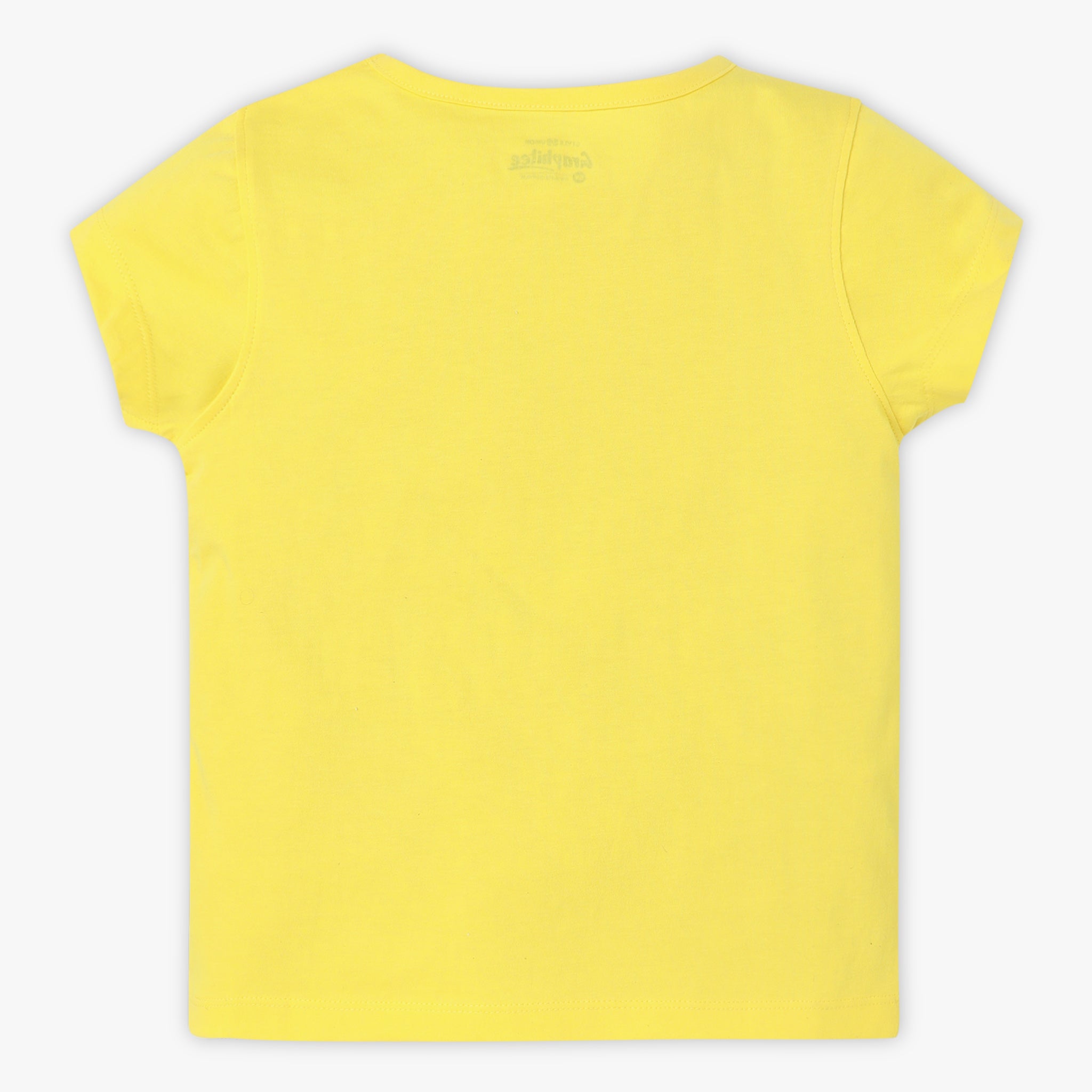 Girls Regular Fit Graphic Crew Neck Short Sleeve T-Shirt