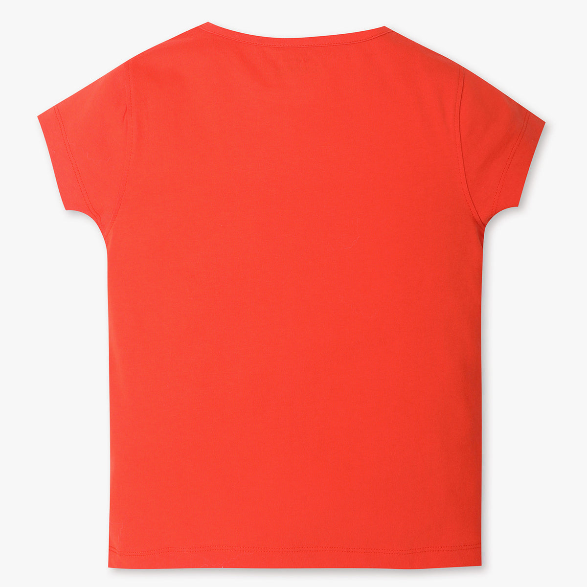 Girls Regular Fit Graphic Crew Neck T-Shirt